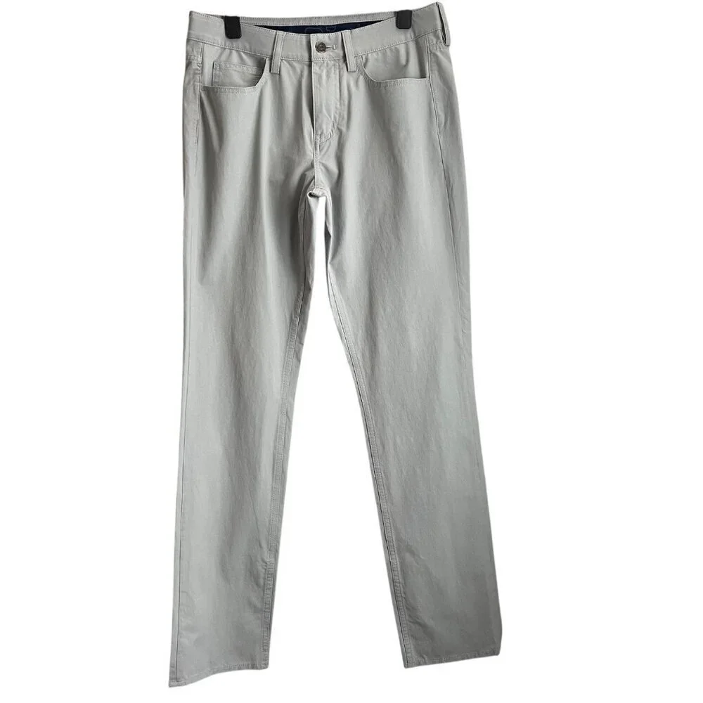 Vineyard Vines Mens Performance Pants 30x32 Gray Casual Golf Preppy Minimalist